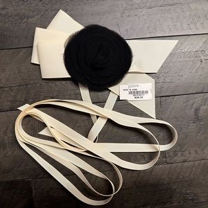 J Crew Camilia Sash Tie Grosgrain Belt One size